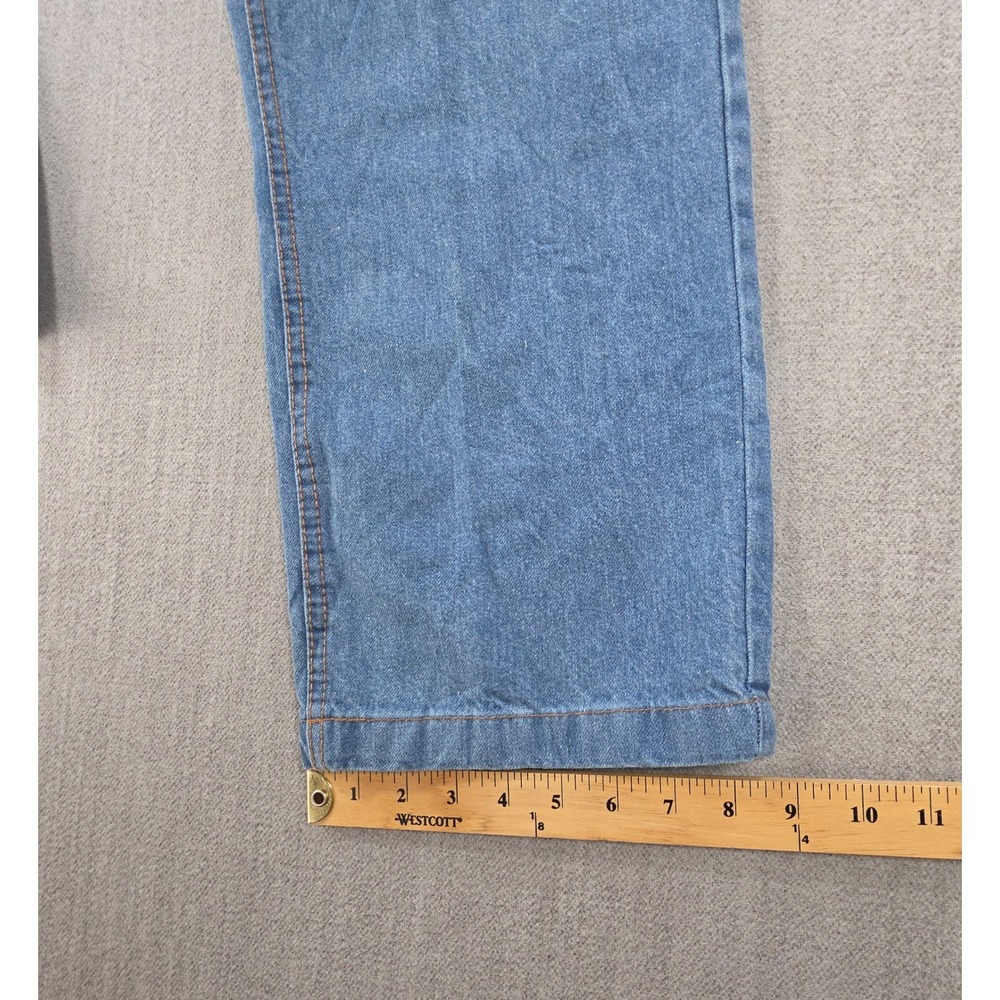 Duke Haband Relaxed Fit Jeans Men 38x30 M Blue Elastic Back Denim 100% Cotton - Picture 8 of 16